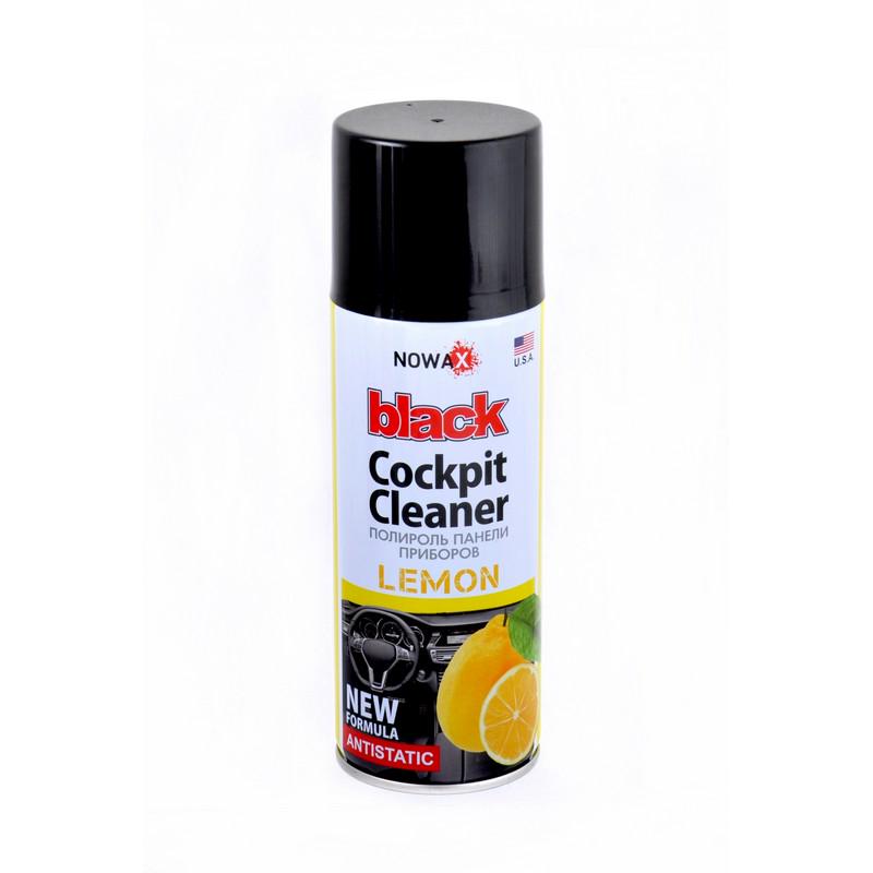 Полироль приборной панели Nowax Black Cockpit Cleaner Lemon 200 мл (NX00202)