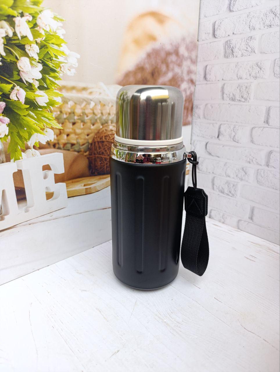 Термос Stenson MT-5349-0.6-3 з нержавіючої сталі 600 мл Чорний (MT-5349-0.6-3)