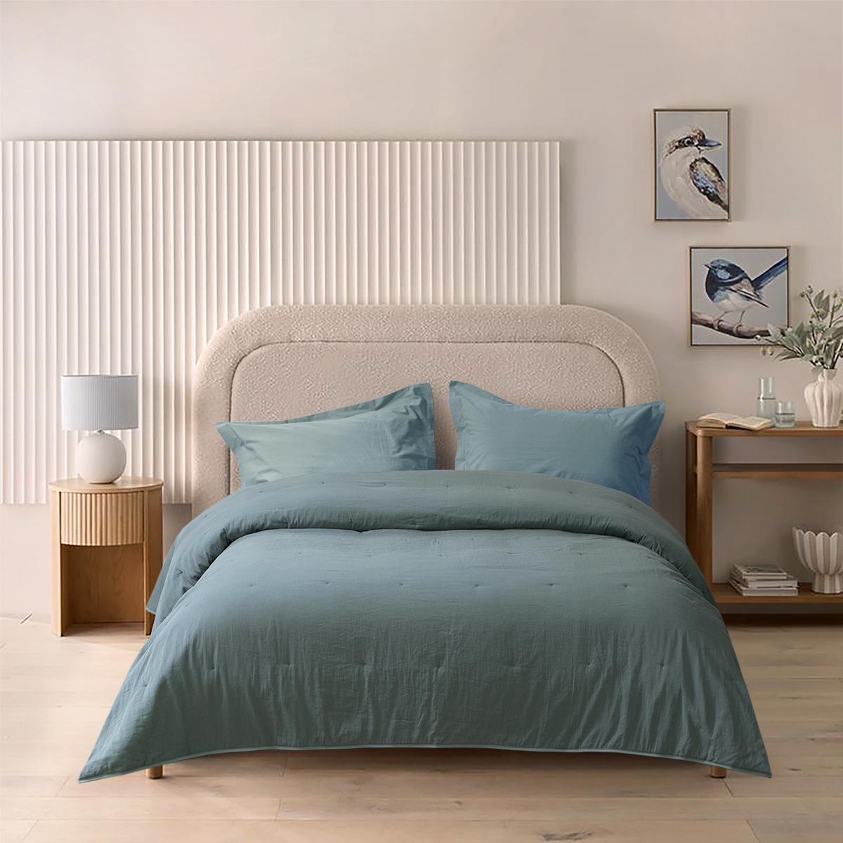 Покривало Lotus Home Nikos петроль 245х245 см (svt-2000022341394) - фото 2 Покривало Lotus Home Nikos петроль 245х245 см (svt-2000022341394) - фото 2