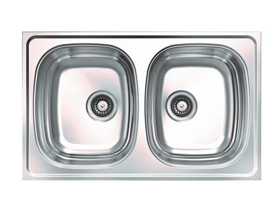 Мойка кухонная накладная UKINOX STL 800 500 GT 20 5C декор