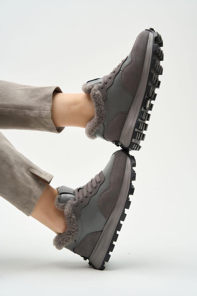 Кроссовки женские зимние LONZA р. 39 Серый (177798)