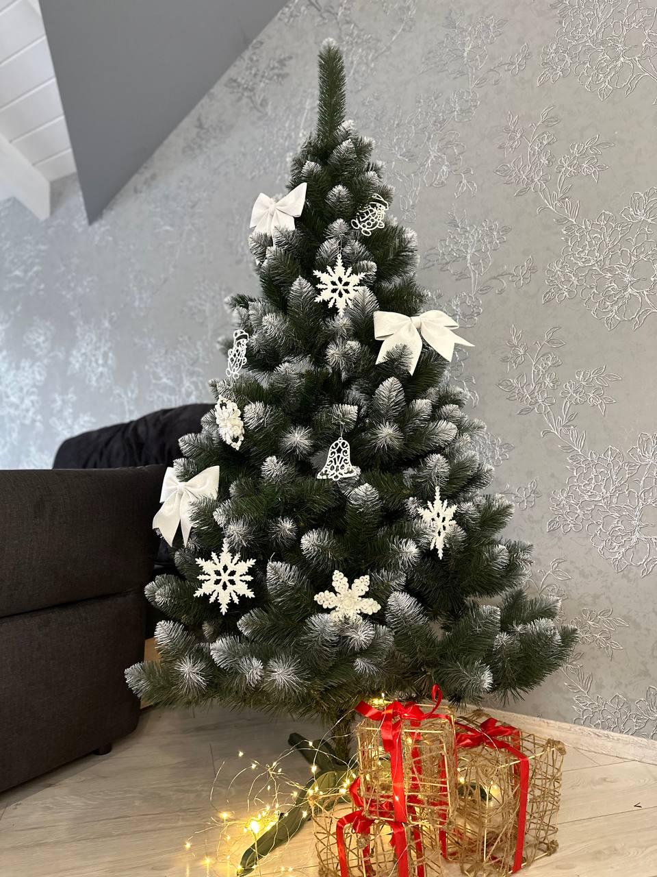 Искусственная елка Карпатская с белыми кончиками 1,3 м (q0001) - фото 6 Искусственная елка Карпатская с белыми кончиками 1,3 м (q0001) - фото 6