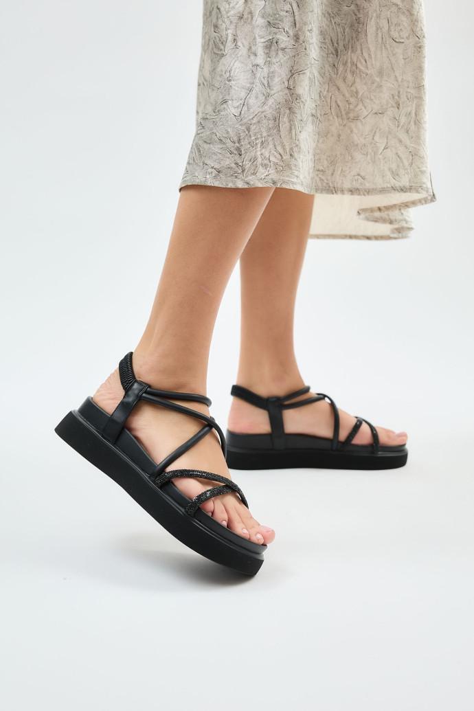 Босоножки женские LONZA на платформе р. 36 Черный (198723) - фото 3 Босоножки женские LONZA на платформе р. 36 Черный (198723) - фото 3