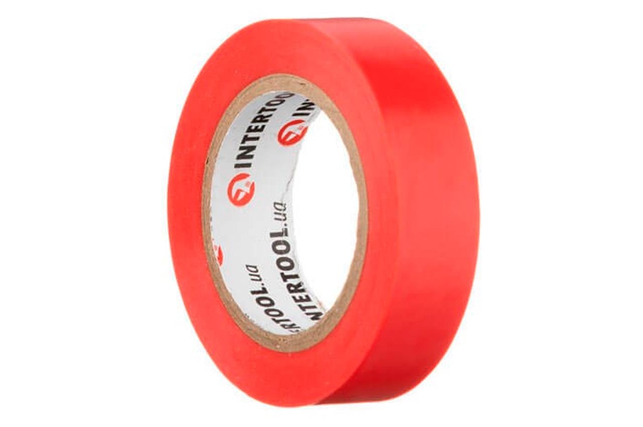 Стрічка ізоляційна Intertool 10 м x 17 x 0,15 мм 10 шт. Червоний (IT-0030)