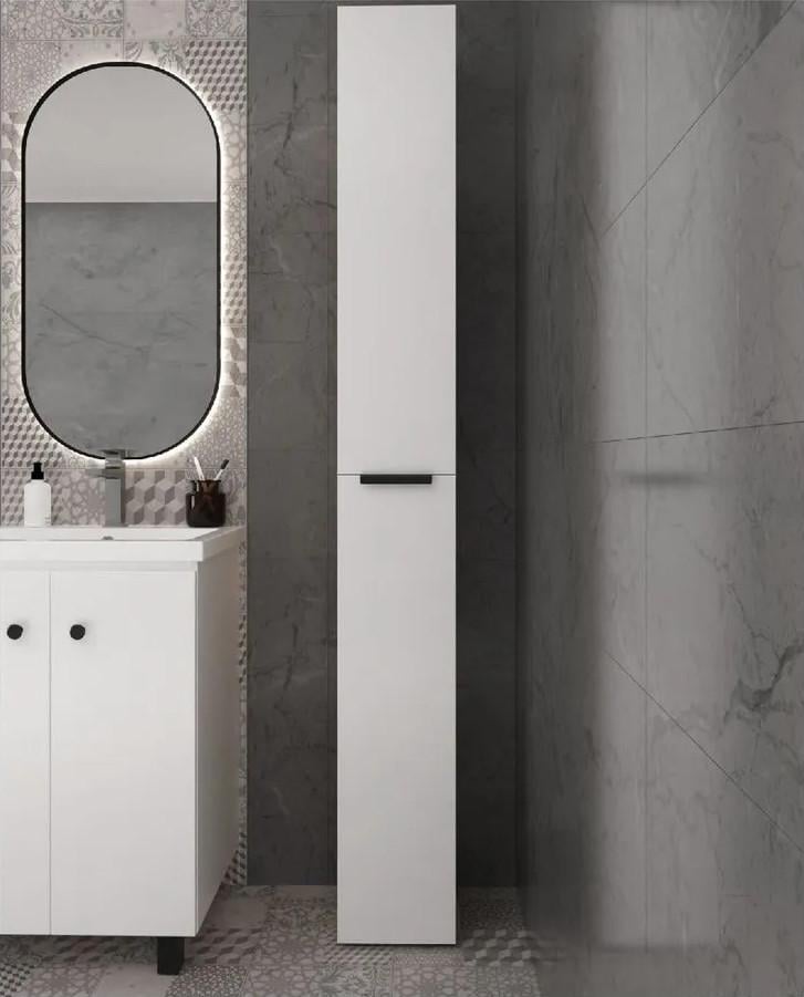 Шафа для ванної ШВК-34 Дуб сонома/Білий