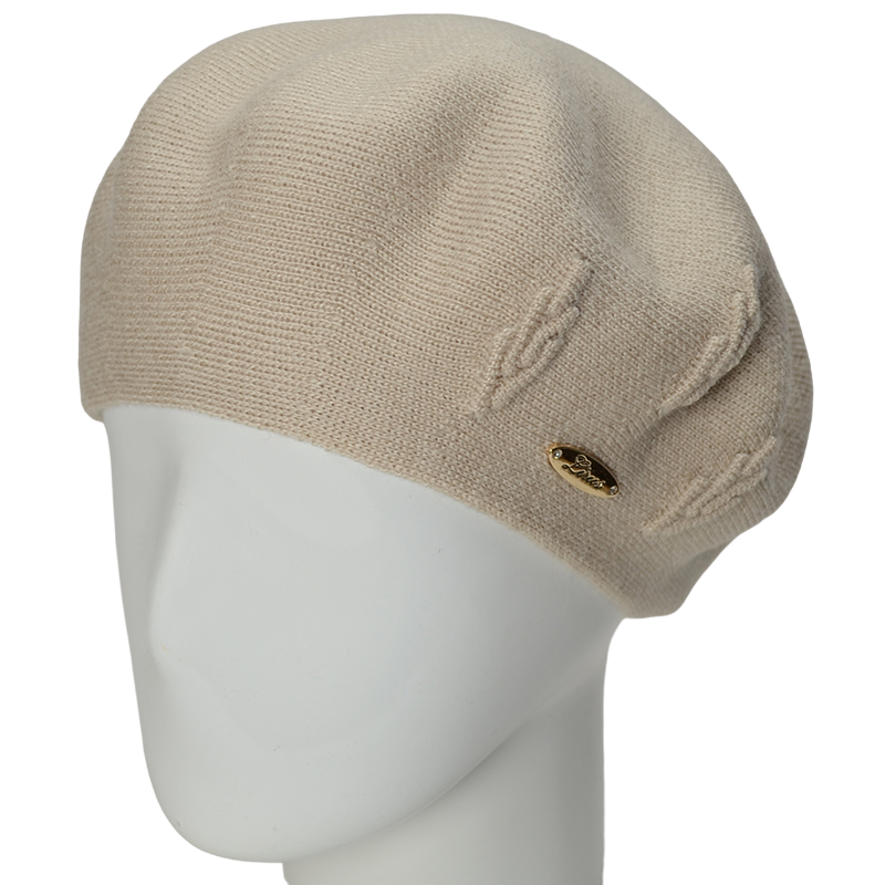 Берет женский Lirus Смородина двойной тонкой вязки Лен