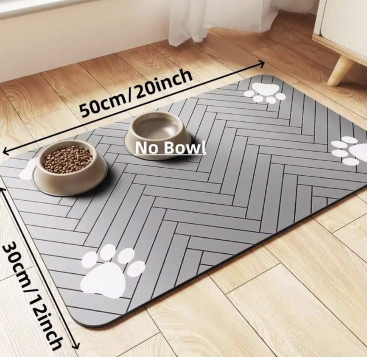 Килимок під миски для домашніх тварин 1 шт. M Silver (546369162) - фото 6 Килимок під миски для домашніх тварин 1 шт. M Silver (546369162) - фото 6