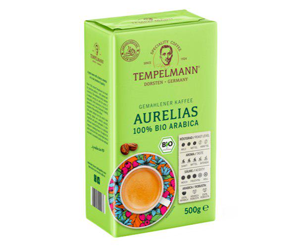 Кава мелена Tempelmann Aurelias Espresso Bio 500 г (13353500)
