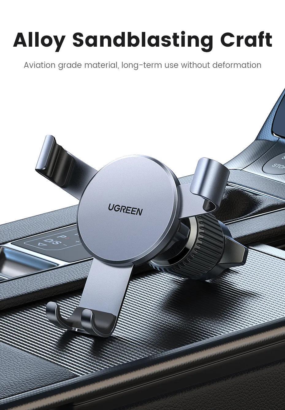 Держатель автомобильный UGREEN с крючком 360° Черный (15223) - фото 8