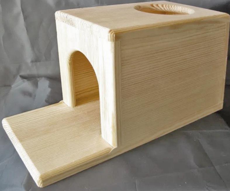 Домик для шиншиллы из дерева Пайла Бланже (ДДШ-001301) Домик для шиншиллы из дерева Пайла Бланже (ДДШ-001301)