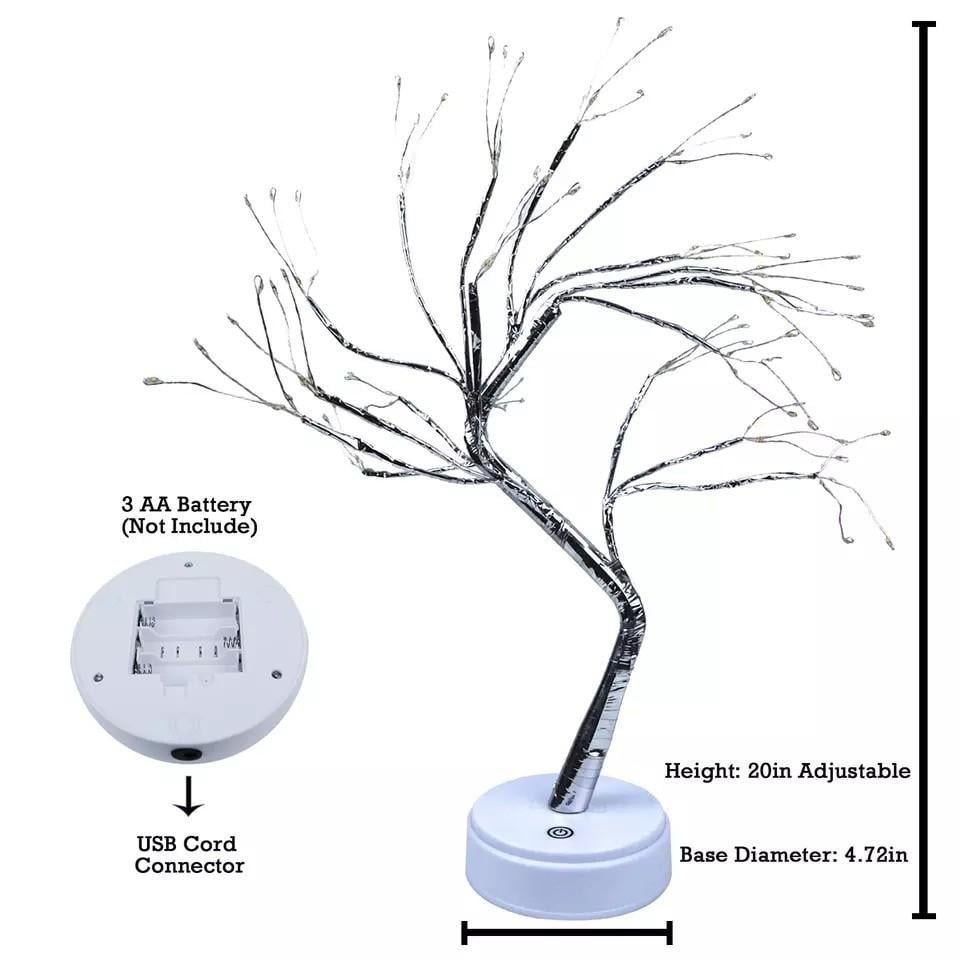Світильник-дерево Крапелька на батарейках та USB 45 см (1248) - фото 4 Світильник-дерево Крапелька на батарейках та USB 45 см (1248) - фото 4