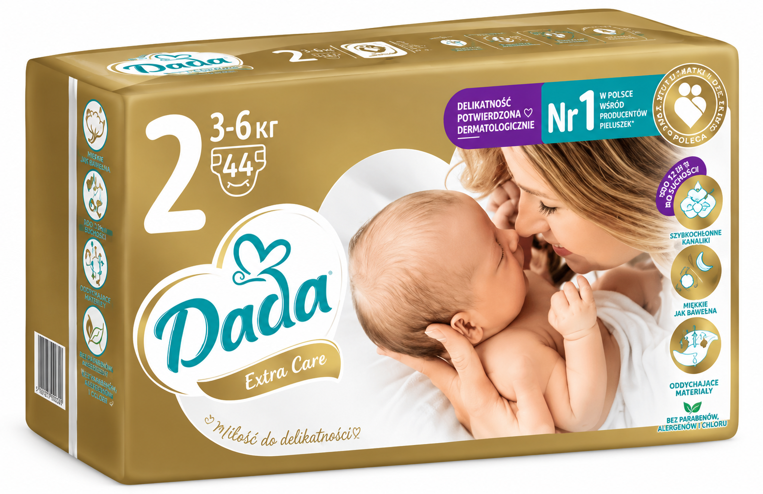 Підгузки Dada Extra Care 2 MINI 3-6 кг 44 шт. Підгузки Dada Extra Care 2 MINI 3-6 кг 44 шт.