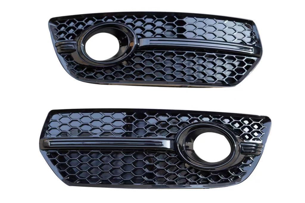 Решетки противотуманных фар RS-Style 2013-2017 2 шт. GT Tuning для Audi Q5 2008-2017 ABS Черный