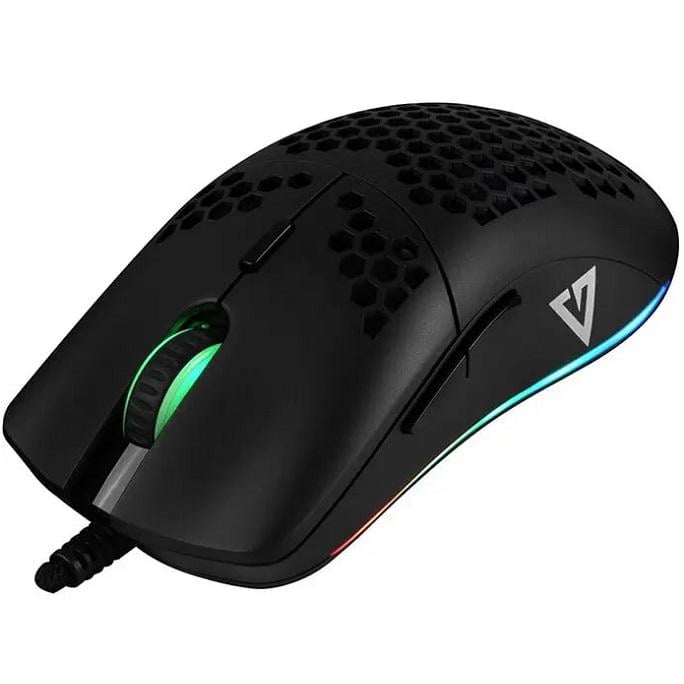 Мышка проводная Modecom Shinobi 3327 Volcano игровая 5200dpi 6кн черная - фото 3