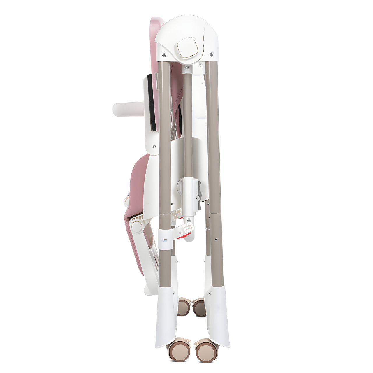 Стульчик для кормления Bambi M 5897 с функцией ручной укачивания Pink (23900635) - фото 7