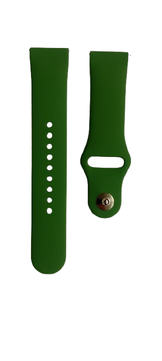 Ремешок для часов силиконовый 175х22 мм Green (3795) Ремешок для часов силиконовый 175х22 мм Green (3795)