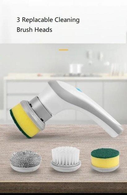 Щітка електрична для прибирання Electric Cleaning Brush 3в1 багатофункціональна - фото 4