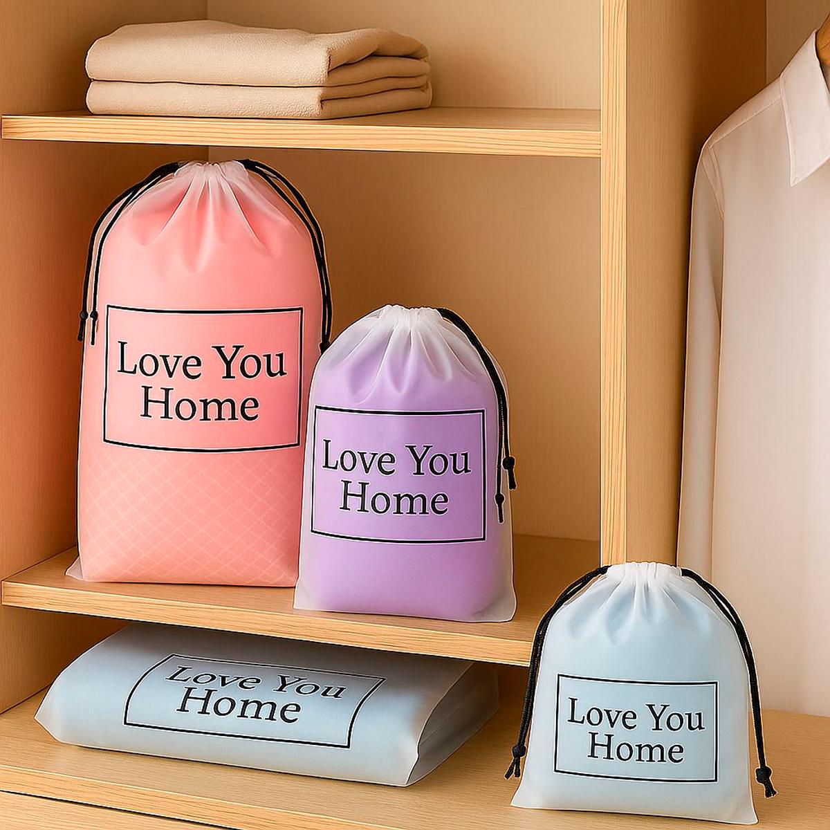Набір пакетів-сумок LoveYouHome із зав’язкою 15 шт. 23х35 см (59089) - фото 5 Набір пакетів-сумок LoveYouHome із зав’язкою 15 шт. 23х35 см (59089) - фото 5