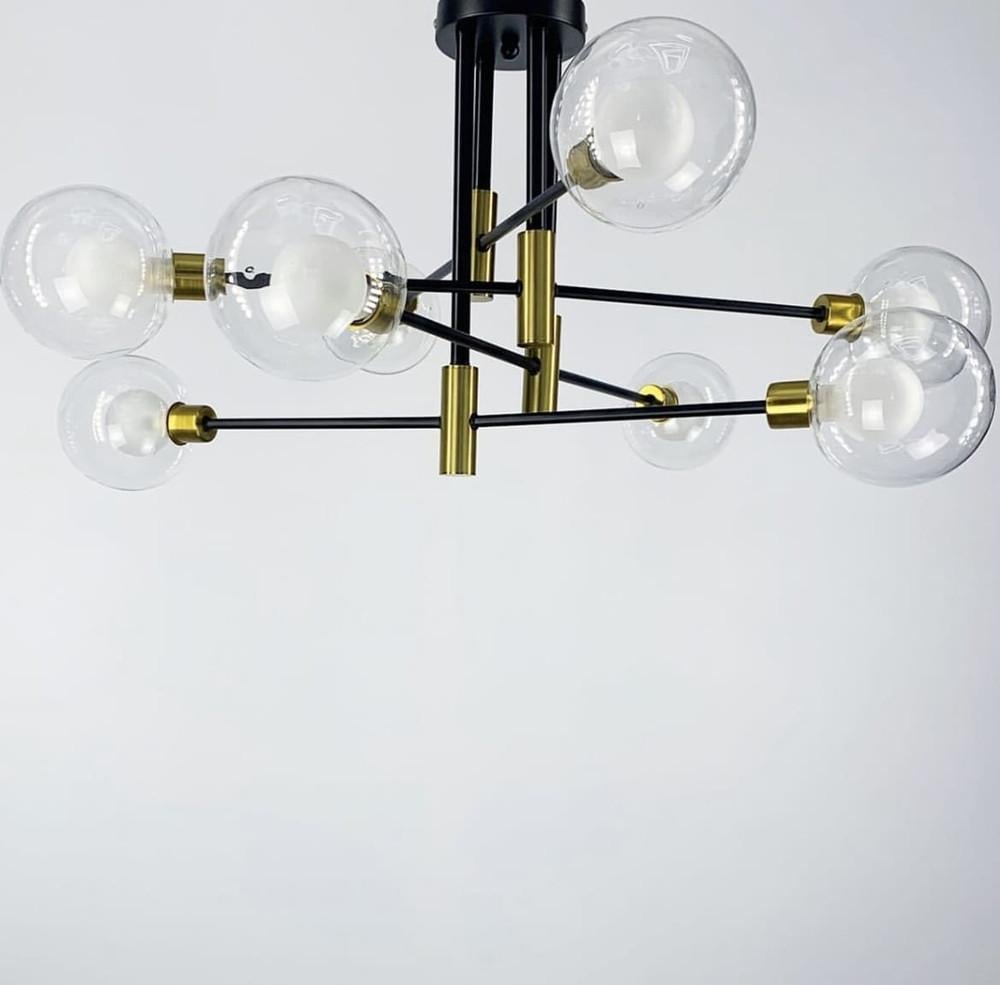 Люстра сучасна з подвійним плафоном на 8 ламп (AOC 18/8)