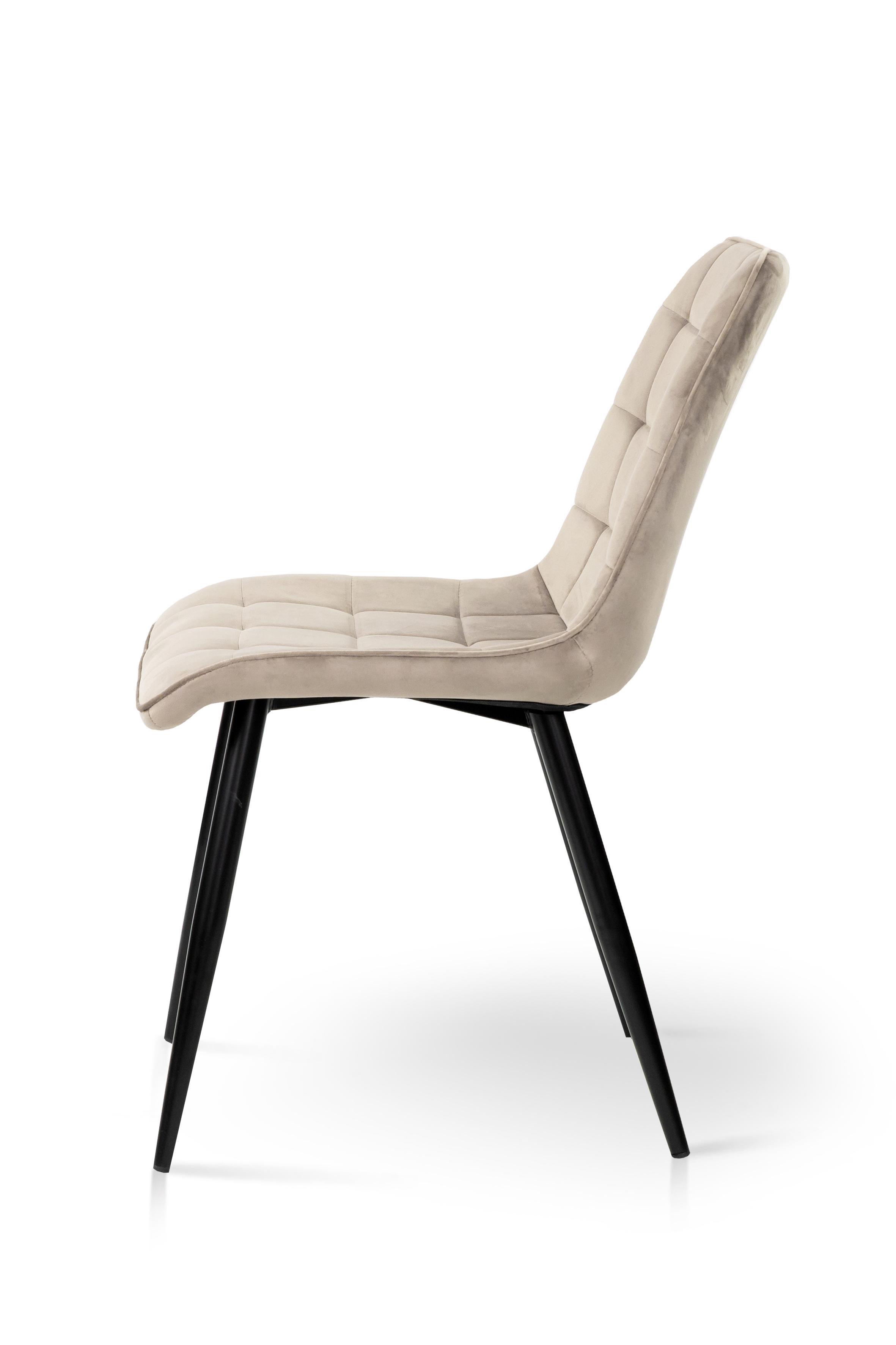 Стілець для кухні та вітальні ГРЕЙС Віллі 480х890х560 мм Чорний/Бежевий (GAА0057516) - фото 3 Стілець для кухні та вітальні ГРЕЙС Віллі 480х890х560 мм Чорний/Бежевий (GAА0057516) - фото 3