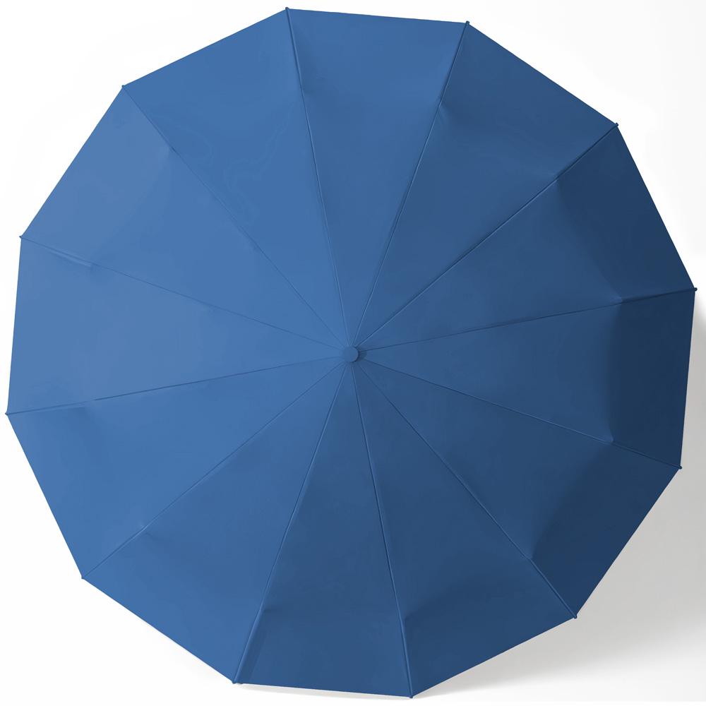 Парасолька автоматична двошарова від дощу і сонця LOSSO Elite 105 см Синій ( 526301979) - фото 6