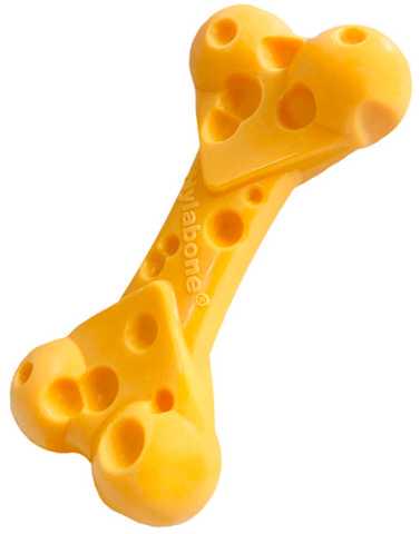 Іграшка жувальна Nylabone Extreme Chew Cheese Bone XS зі смаком сиру для собак до 7 кг (20038922) - фото 2