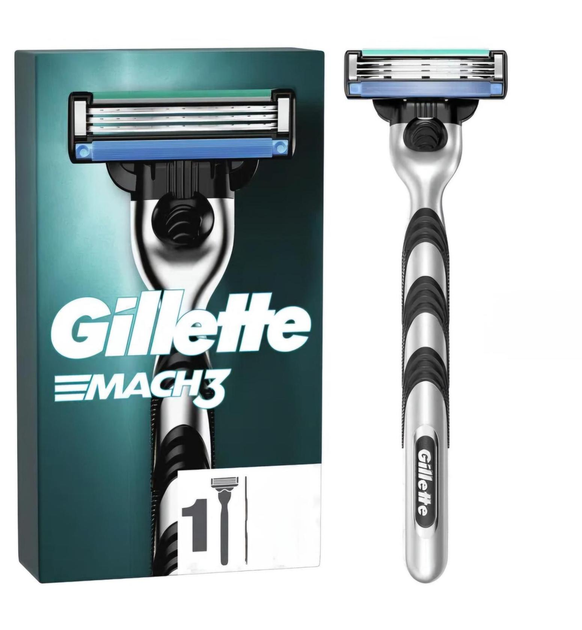 Станок для гоління чоловічий GILLETTE Mach3 і 1 картридж
