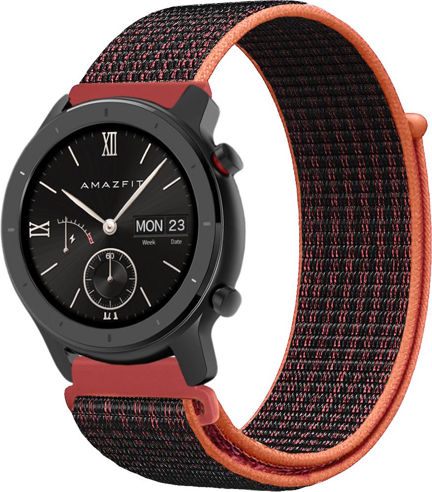 Ремешок нейлоновый Sport Loop для Amazfit GTR 42 мм Black/Red (06524-44)