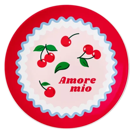 Тарелка десертная Bialetti Mercato Della Frutta Cherries Ø 20 см (PFRUIT020)