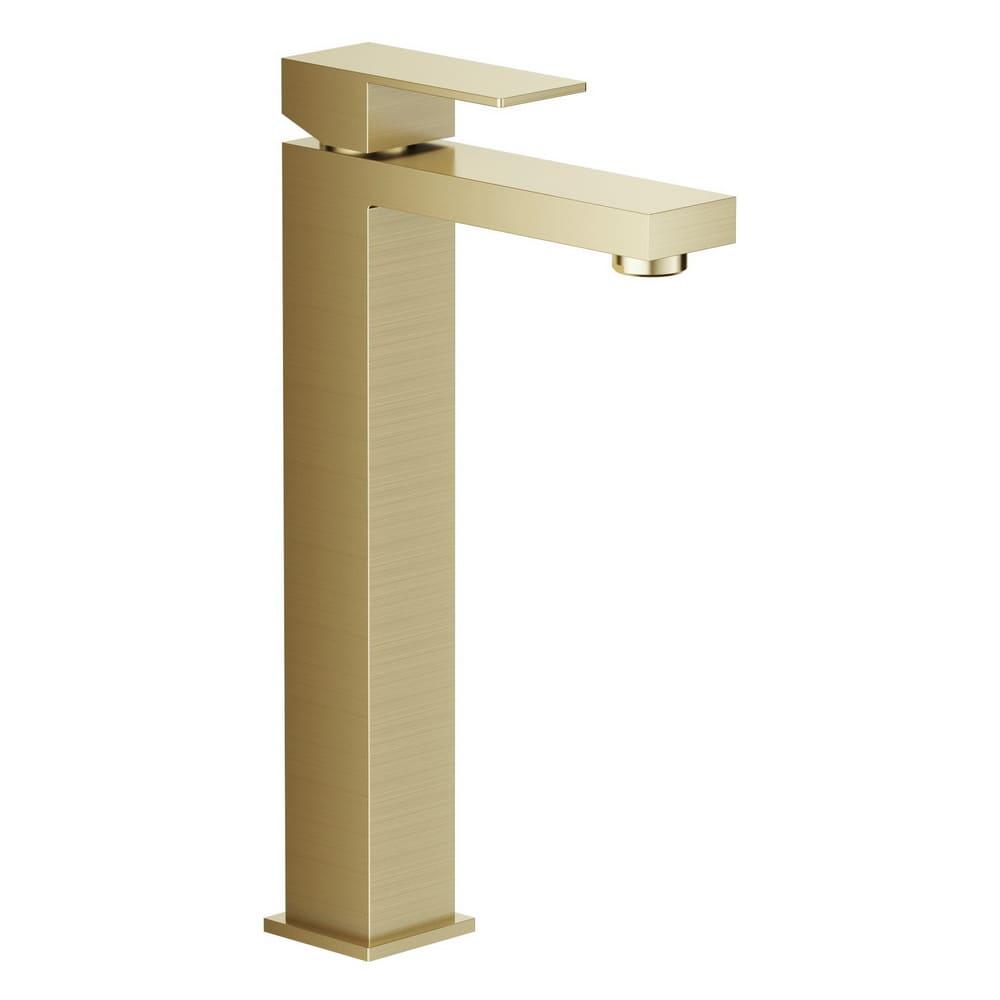 Смеситель для умывальника VOLLE PARDO 1548.010215 высокий однорычажный Золотой (171421)