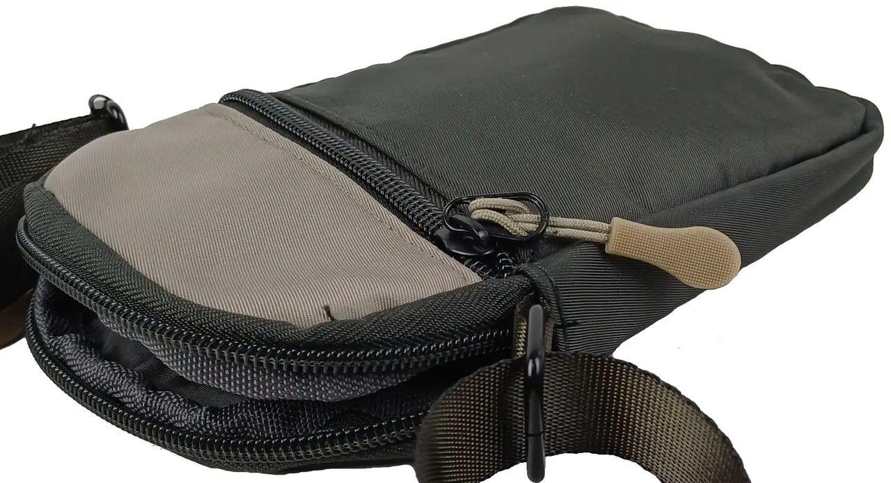 Чоловіча сумка для телефону LS з ремінцем на шию Хакі (4061461327255) - фото 4 Чоловіча сумка для телефону LS з ремінцем на шию Хакі (4061461327255) - фото 4