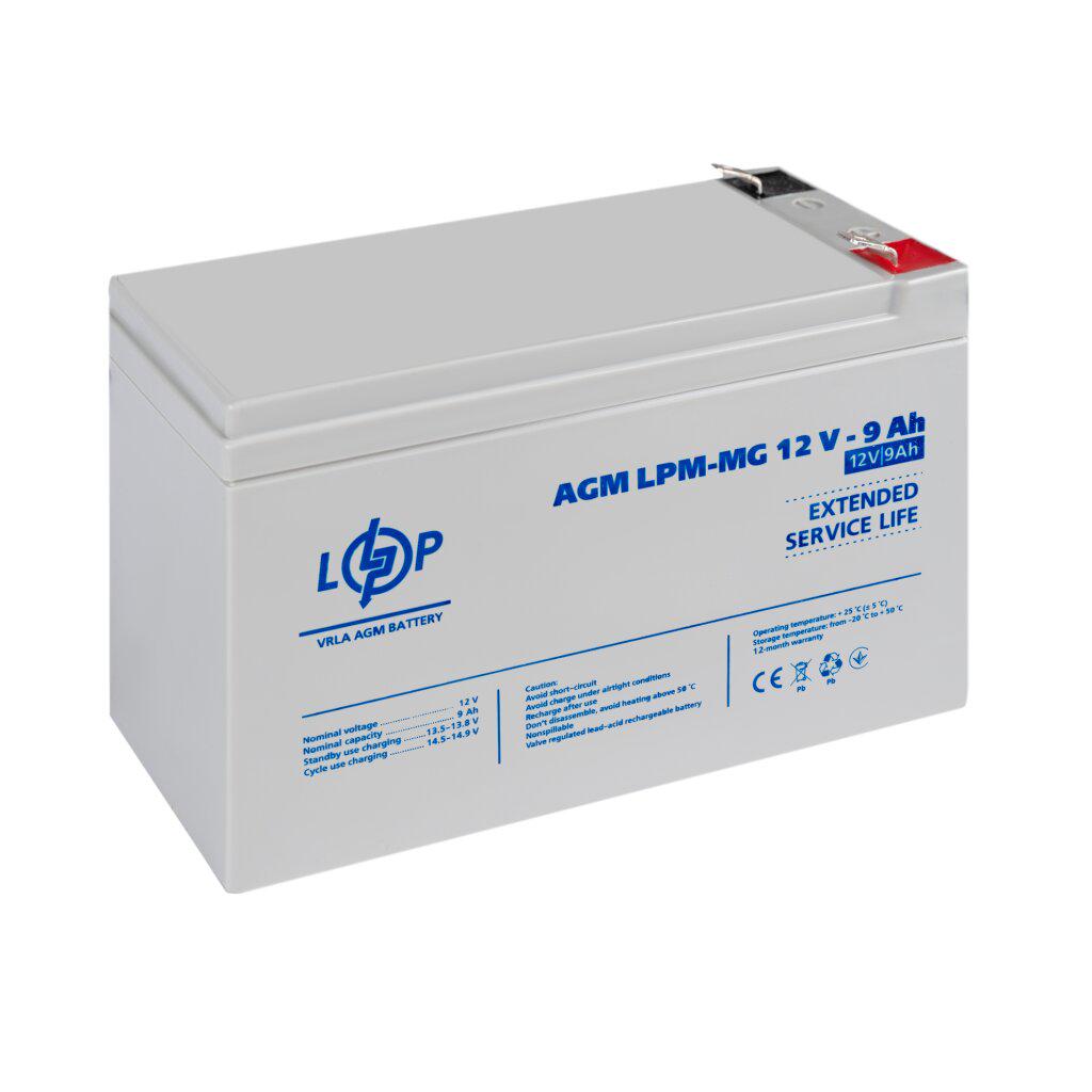 Аккумулятор мультигелевый LogicPower LPM-MG 12V 9 Ah LP6555 (615077) - фото 2