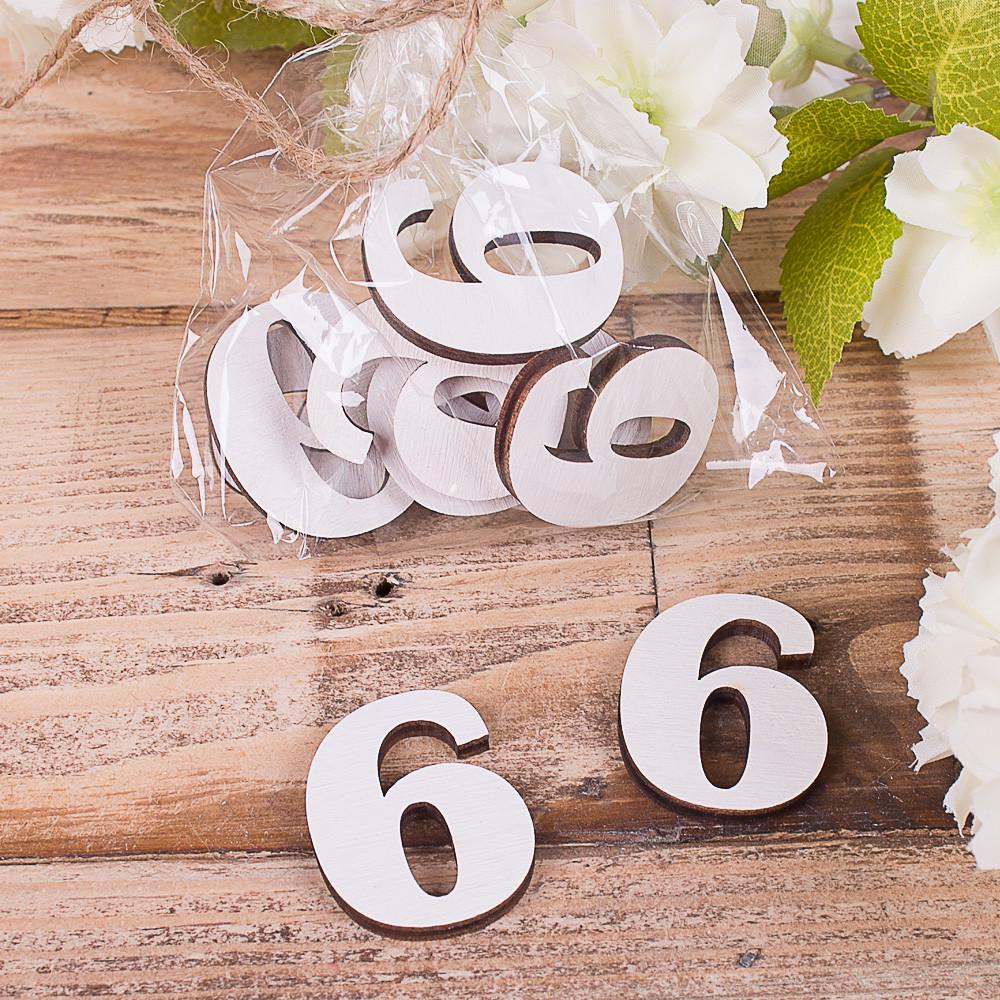 Деревянный декор цифра 6 (2694-26)