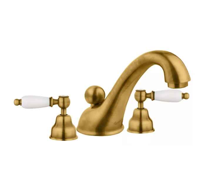 Змішувач Emmevi DECO ceramica на умивальник на 3 отвори Бронзовий (BR121033)