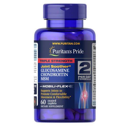 Глюкозамин и хондроитин PP Triple Glucosamine Chondroitin MSM 60 caplets (17897)