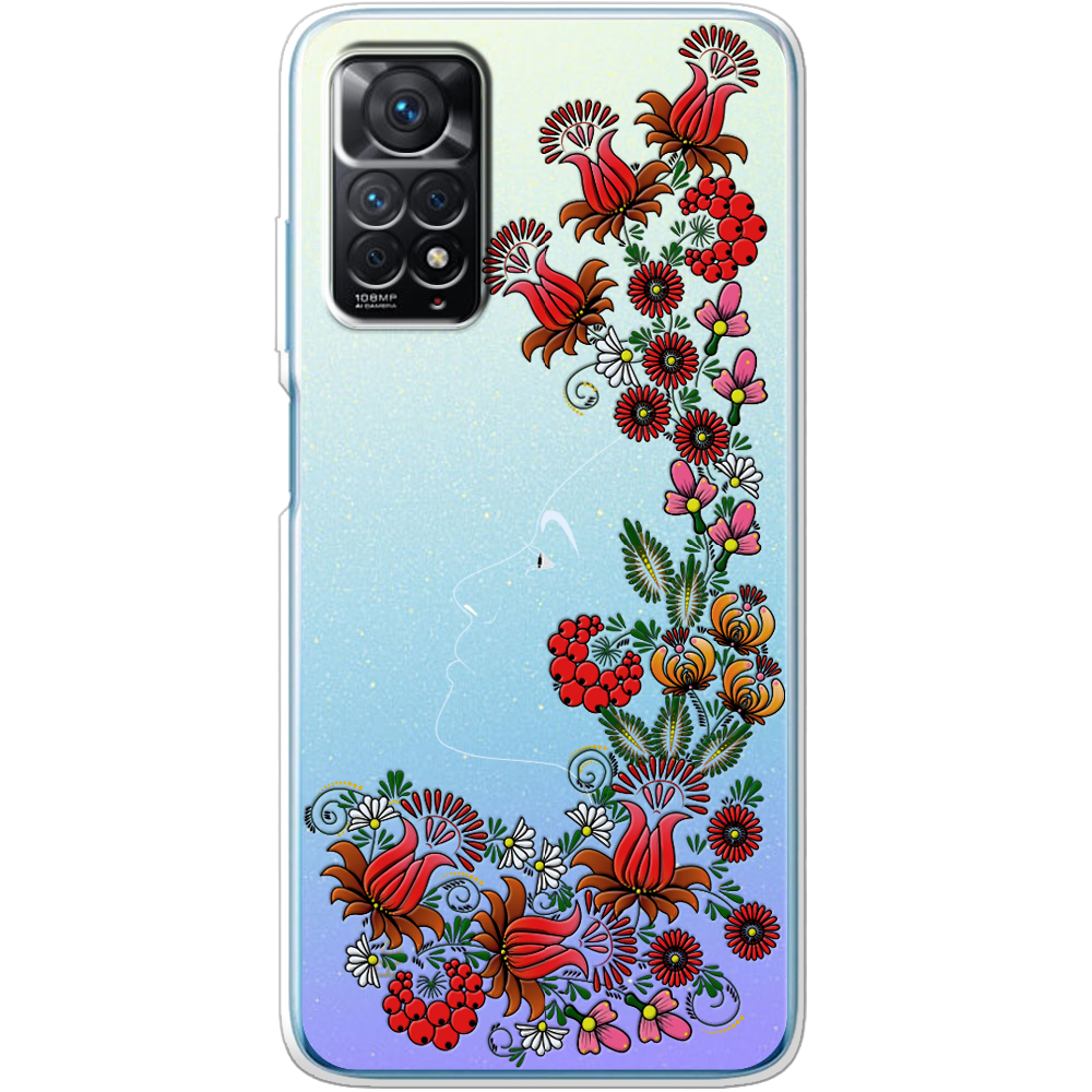 Чехол BoxFace Xiaomi Redmi Note 11 Pro 3D Ukrainian Muse Прозрачный силикон (44185-bk64-44185)