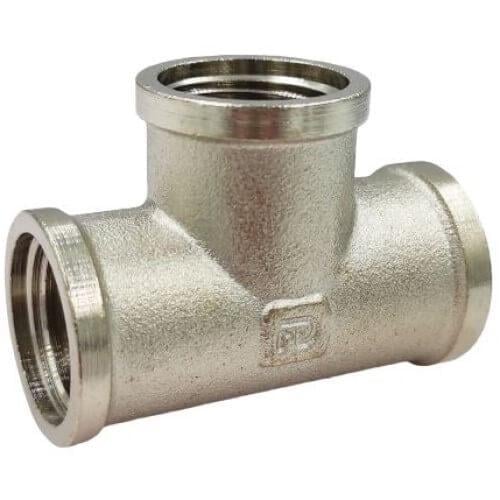 Тройник FADO Srl FITT NICKEL 1" РО-РО-РО латунь (T03)