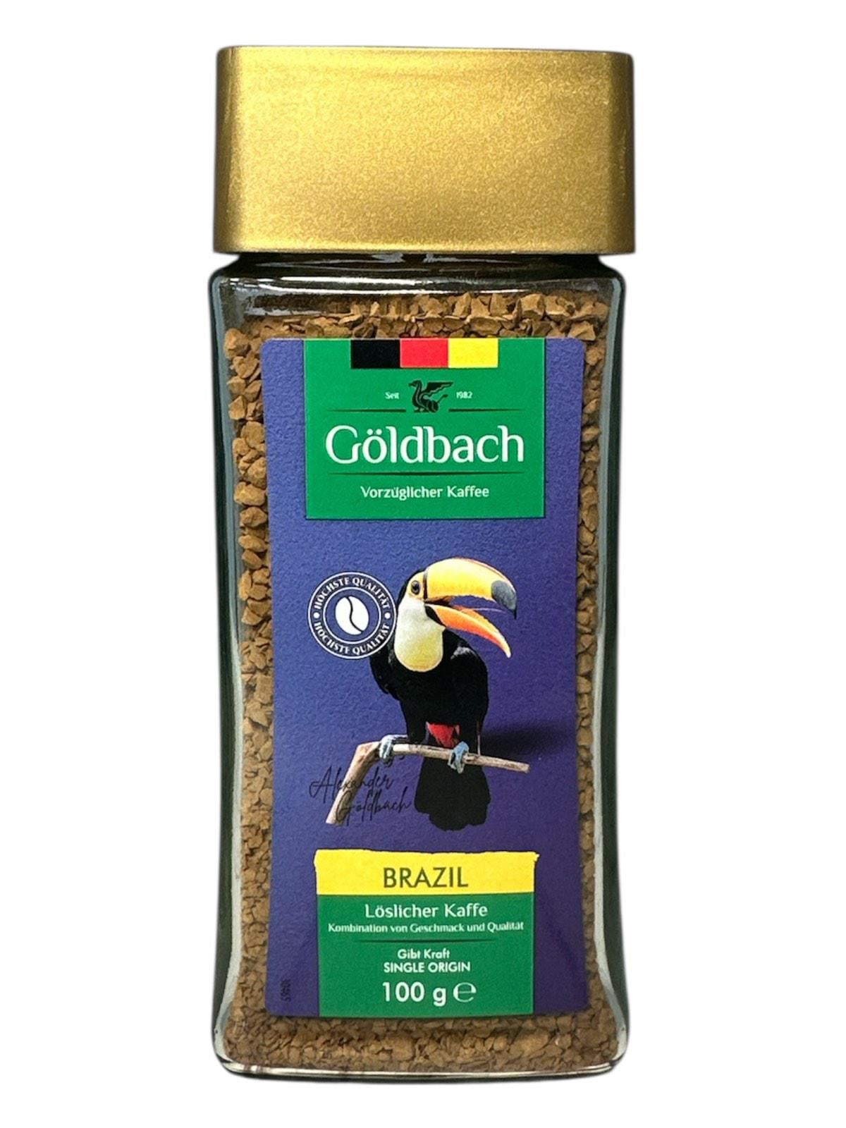 Кофе Goldbach brazil растворимый в стеклянной банке 100 г (61015)