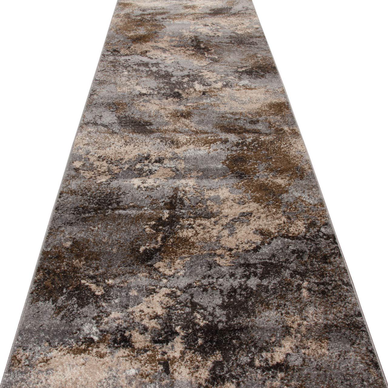 Доріжка килимова Karat Fayno 7147/123 з низьким ворсом 1,2 м Сірий/Бежевий (00-00017138) - фото 6