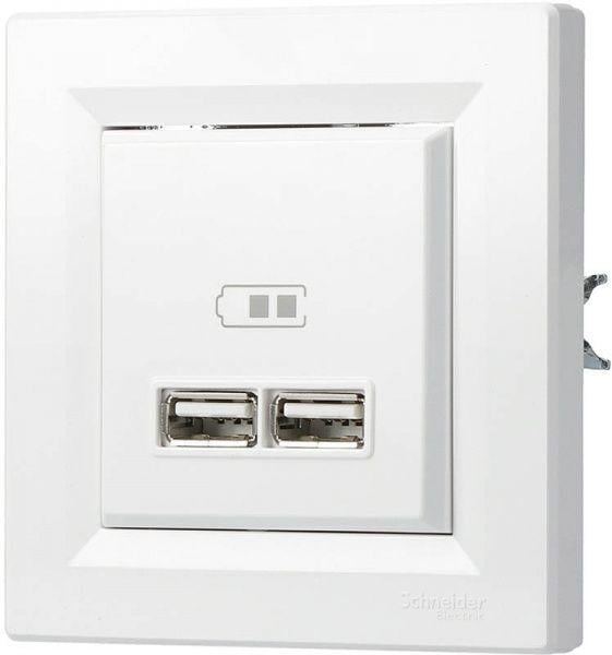 Розетка USB Schneider Electric Asfora EPH2700221 2,1 A Белый