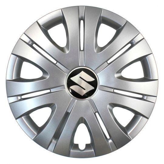 Автомобильные колпаки SKS 408 R16 с логотипом Suzuki 4 шт. Серебристый