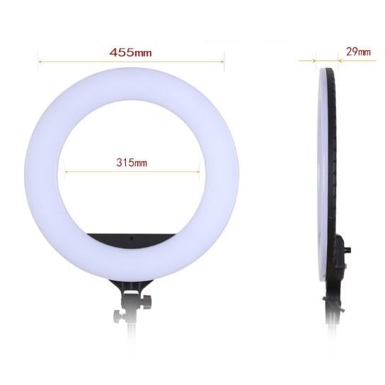 Кільцева лампа RIAS ZB-F348 LED на 3 тримачі з пультом ДУ 45 см (2_009335) - фото 2 Кільцева лампа RIAS ZB-F348 LED на 3 тримачі з пультом ДУ 45 см (2_009335) - фото 2