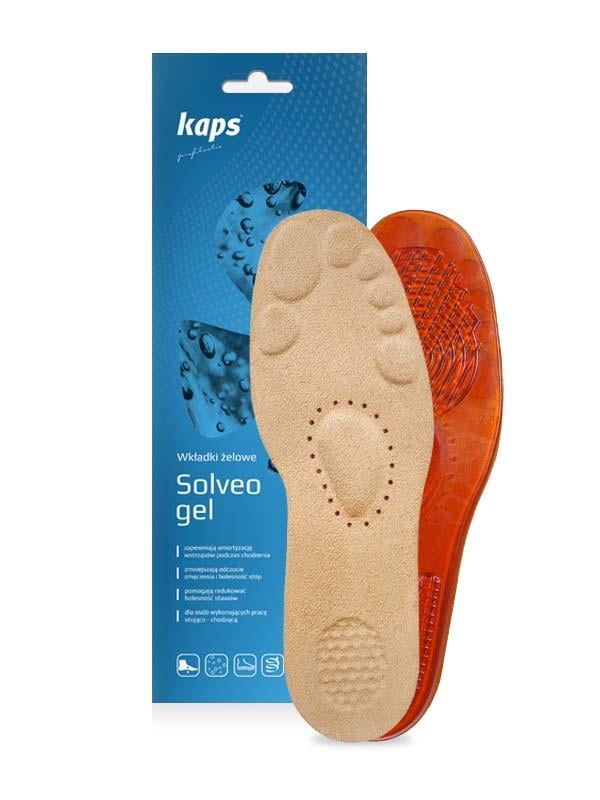 Стельки ортопедические Kaps Solveo Gel массажные гелевые р. 36 Коричневый (050443_36) - фото 1