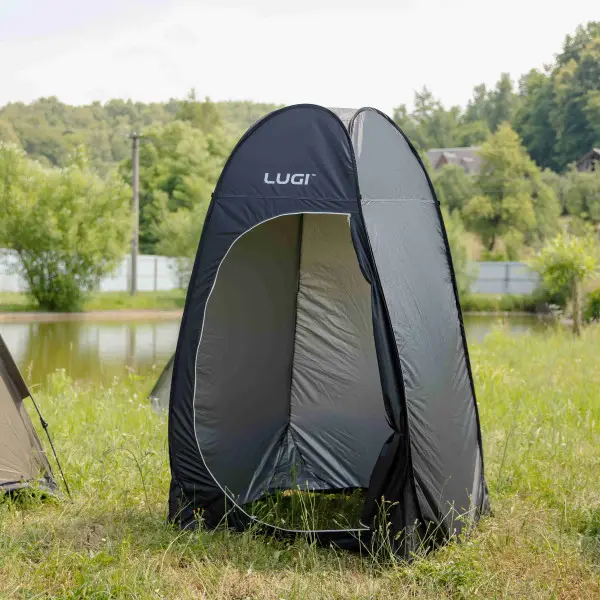 Намет душ-туалет автоматичний з Pop-Up для кемпінгу та подорожей зі сталевим каркасом 120х120х190 см Чорний (147-107-LU-015DB) - фото 3 Намет душ-туалет автоматичний з Pop-Up для кемпінгу та подорожей зі сталевим каркасом 120х120х190 см Чорний (147-107-LU-015DB) - фото 3