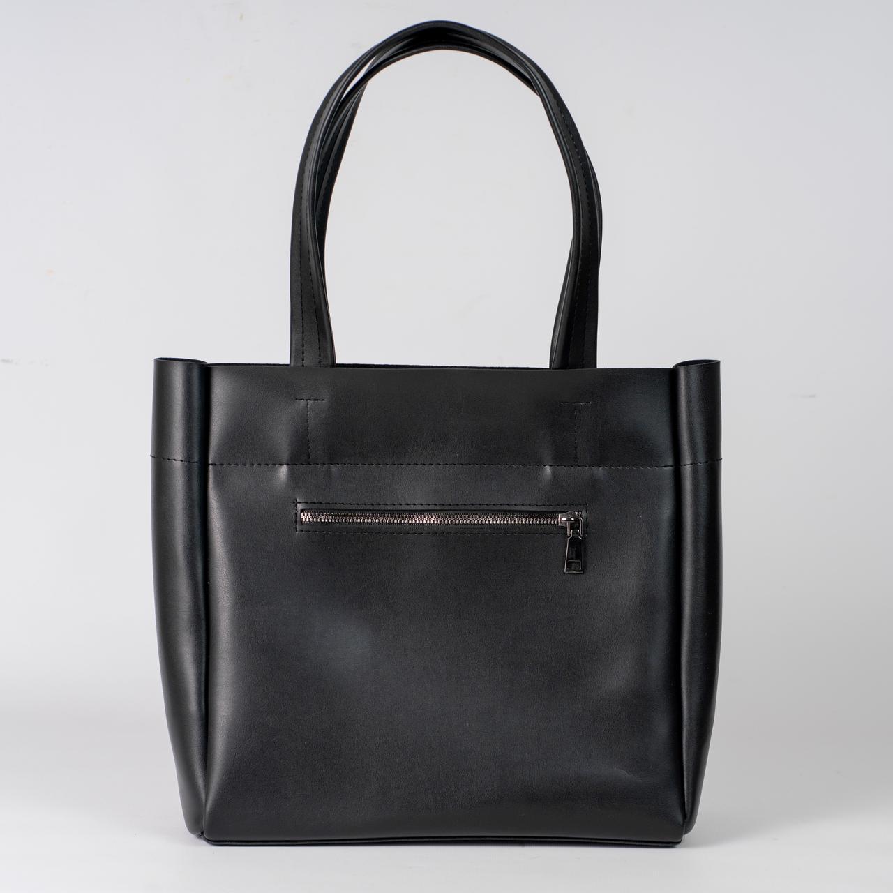 Сумка женская шоппер из экокожи XENIA № 61-24 Черный - фото 5