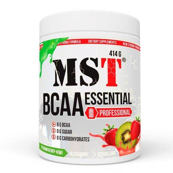 Амінокислота BCAA для спорту MST Nutrition BCAA Essential Professional 414 г 30 порцій Strawberry/Kiwi