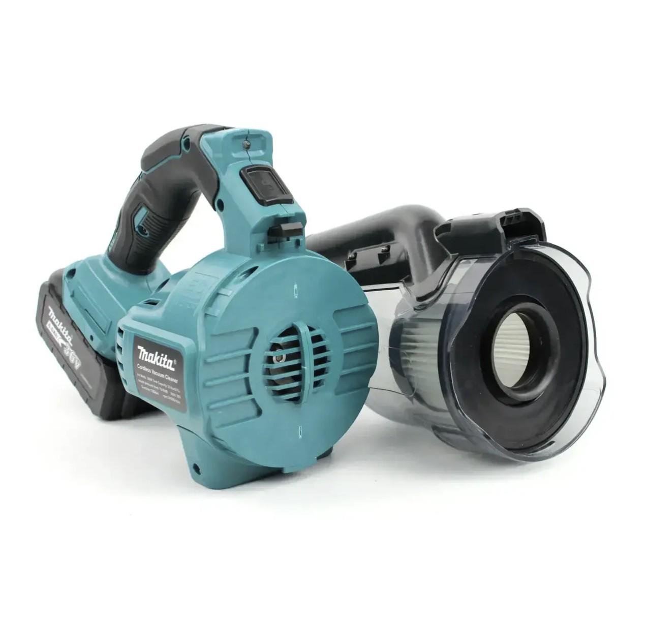 Пылесос аккумуляторный автомобильный Makita DCL184ZW-2Li 48 V 6 Ah безщеточный без АКБ - фото 2