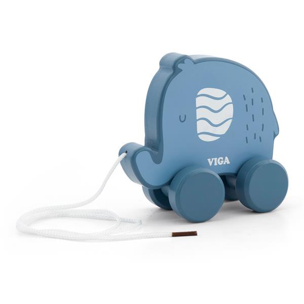 Деревянная каталка Viga Toys PolarB Слоник (44004)