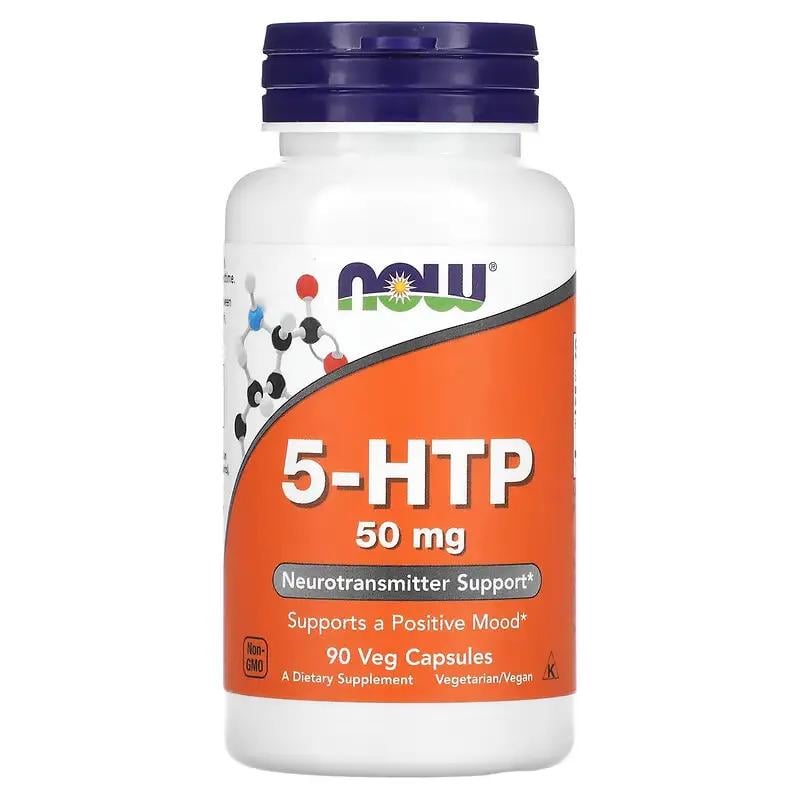 Аминокислота 5-HTP NOW 5-HTP 50mg 90 vcaps