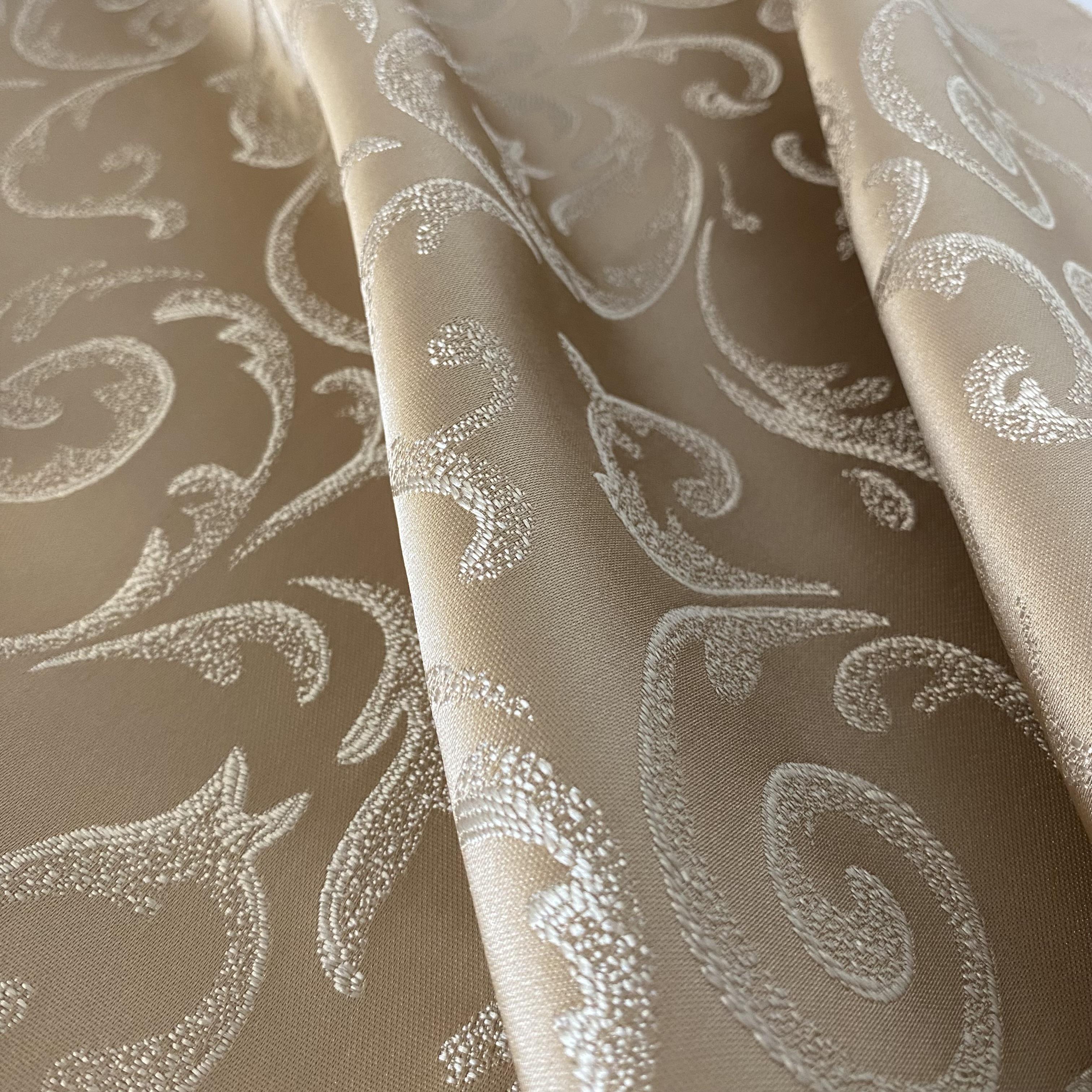 Тканина жакард Mebellini Ніколь 145 см Капучино (MTEP2000-009) - фото 1 Тканина жакард Mebellini Ніколь 145 см Капучино (MTEP2000-009) - фото 1